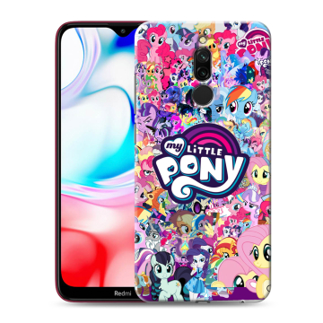 Силиконовый чехол на Xiaomi RedMi 8 с принтом My little pony Дружба чудо Силиконовый чехол на Xiaomi RedMi 8 с принтом My little pony Дружба чудо