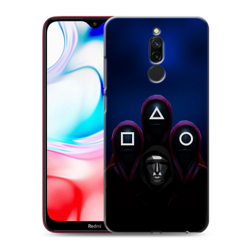 Силиконовый чехол на Xiaomi RedMi 8 с принтом Игра Кальмара Силиконовый чехол на Xiaomi RedMi 8 с принтом Игра Кальмара