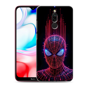 Силиконовый чехол на Xiaomi RedMi 8 с принтом Spiderman Человек паук Силиконовый чехол на Xiaomi RedMi 8 с принтом Spiderman Человек паук