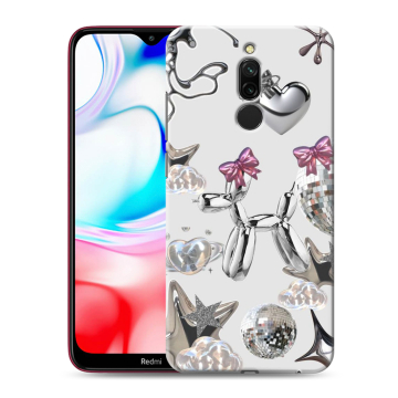 Силиконовый чехол на Xiaomi RedMi 8 с принтом Y2K Силиконовый чехол на Xiaomi RedMi 8 с принтом Y2K