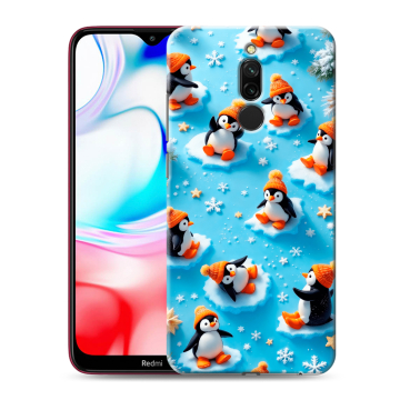Силиконовый чехол на Xiaomi RedMi 8 с принтом Новый год Силиконовый чехол на Xiaomi RedMi 8 с принтом Новый год