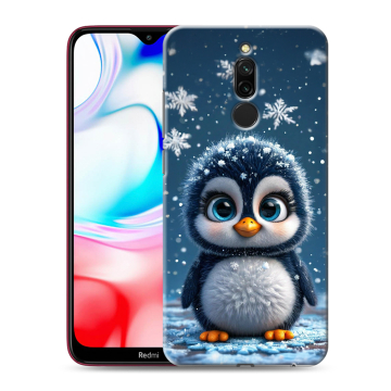 Силиконовый чехол на Xiaomi RedMi 8 с принтом Новый год Силиконовый чехол на Xiaomi RedMi 8 с принтом Новый год