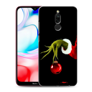 Силиконовый чехол на Xiaomi RedMi 8 с принтом Новый год Гринч Силиконовый чехол на Xiaomi RedMi 8 с принтом Новый год Гринч