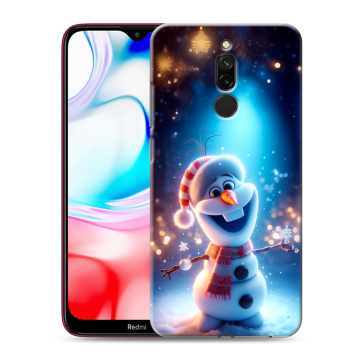 Силиконовый чехол на Xiaomi RedMi 8 с принтом Новый год Силиконовый чехол на Xiaomi RedMi 8 с принтом Новый год