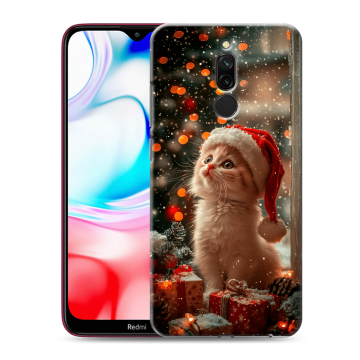 Силиконовый чехол на Xiaomi RedMi 8 с принтом Новый год Силиконовый чехол на Xiaomi RedMi 8 с принтом Новый год