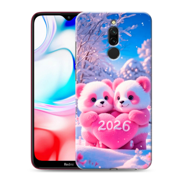Силиконовый чехол на Xiaomi RedMi 8 с принтом Новый год Силиконовый чехол на Xiaomi RedMi 8 с принтом Новый год