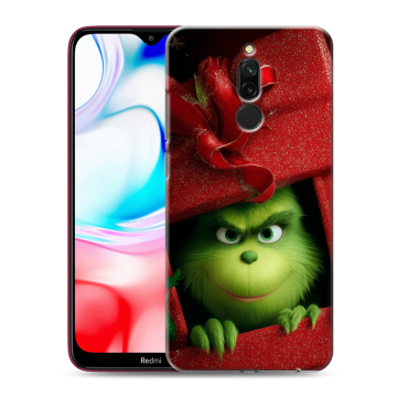 Силиконовый чехол на Xiaomi RedMi 8 с принтом Новый год Силиконовый чехол на Xiaomi RedMi 8 с принтом Новый год