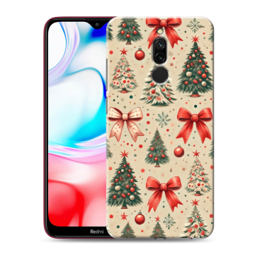 Силиконовый чехол на Xiaomi RedMi 8 с принтом Новый год Силиконовый чехол на Xiaomi RedMi 8 с принтом Новый год