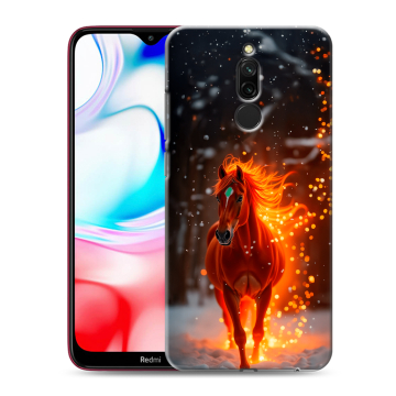 Силиконовый чехол на Xiaomi RedMi 8 с принтом Новый год Силиконовый чехол на Xiaomi RedMi 8 с принтом Новый год