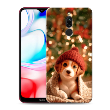 Силиконовый чехол на Xiaomi RedMi 8 с принтом Новый год Силиконовый чехол на Xiaomi RedMi 8 с принтом Новый год