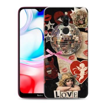 Силиконовый чехол на Xiaomi RedMi 8 с принтом для девочек Силиконовый чехол на Xiaomi RedMi 8 с принтом для девочек