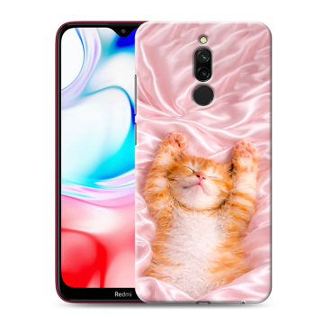 Силиконовый чехол на Xiaomi RedMi 8 с принтом женский Силиконовый чехол на Xiaomi RedMi 8 с принтом женский