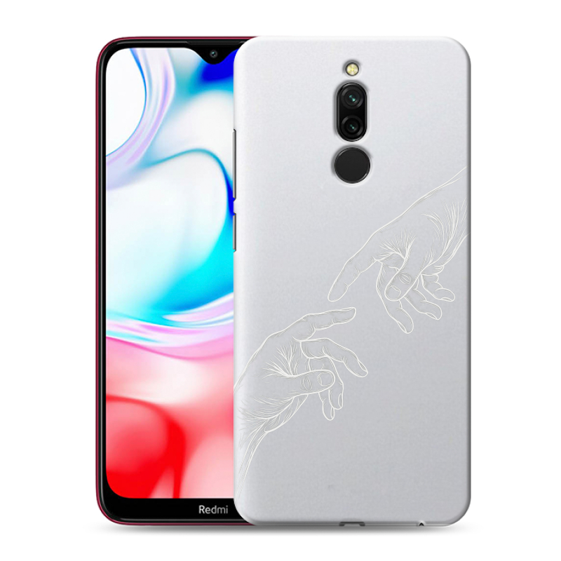 Силиконовый чехол на Xiaomi RedMi 8 с принтом Сотворение мира Силиконовый чехол на Xiaomi RedMi 8 с принтом Сотворение мира