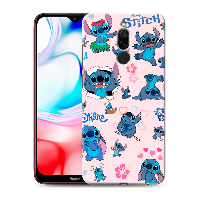 Силиконовый чехол на Xiaomi RedMi 8 с принтом Лило и Стич Силиконовый чехол на Xiaomi RedMi 8 с принтом Лило и Стич
