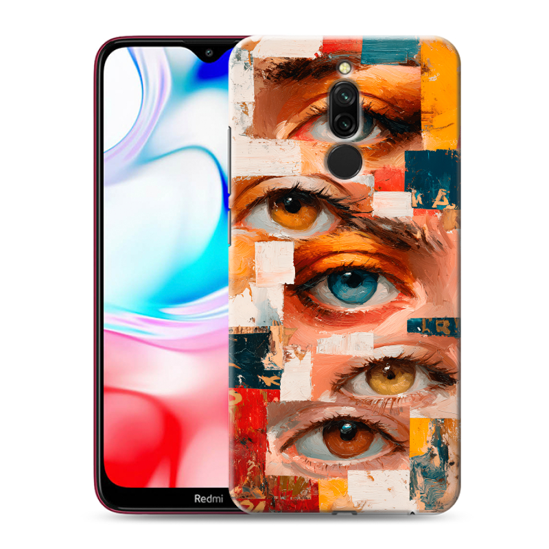 Силиконовый чехол на Xiaomi RedMi 8 с принтом Модный принт Силиконовый чехол на Xiaomi RedMi 8 с принтом Модный принт