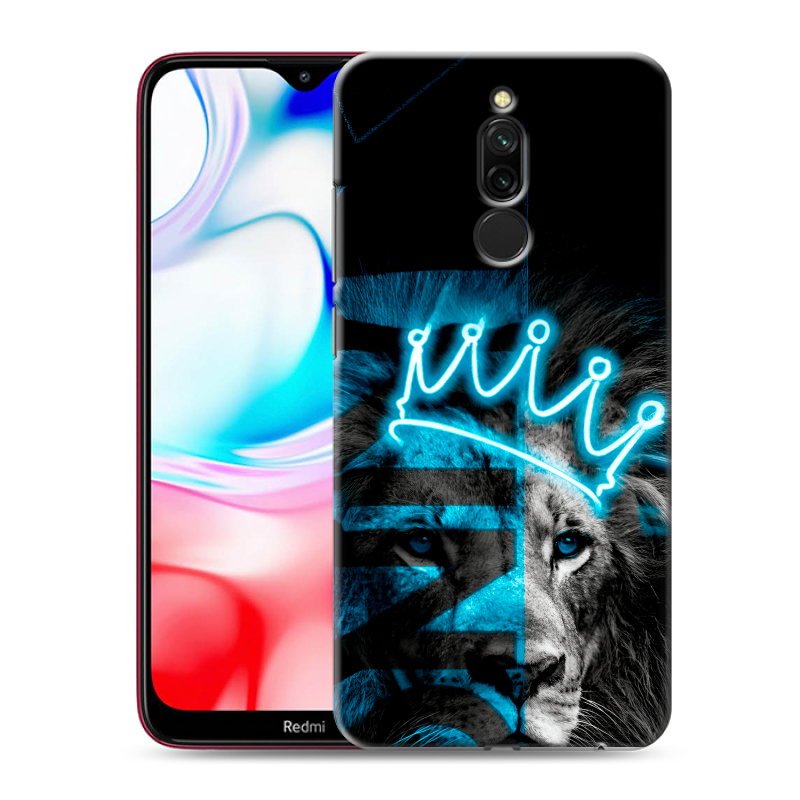 Силиконовый чехол на Xiaomi RedMi 8 с принтом Король лев Силиконовый чехол на Xiaomi RedMi 8 с принтом Король лев