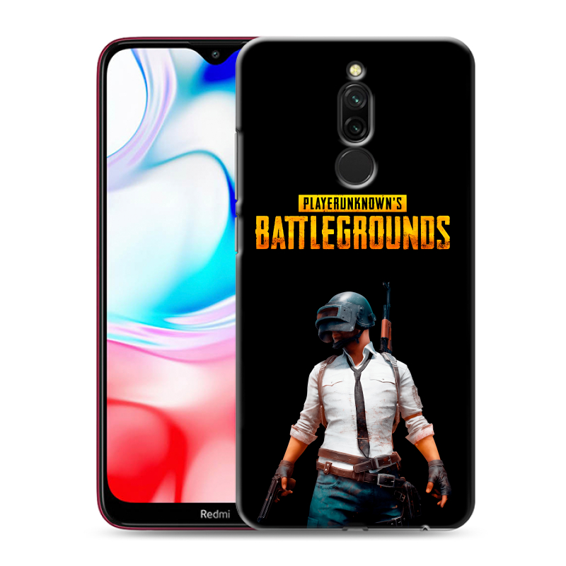 Силиконовый чехол на Xiaomi RedMi 8 с принтом PUGB ПАГБ Силиконовый чехол на Xiaomi RedMi 8 с принтом PUGB ПАГБ