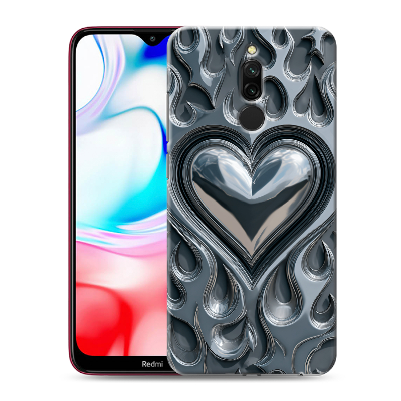 Силиконовый чехол на Xiaomi RedMi 8 с принтом Y2K Силиконовый чехол на Xiaomi RedMi 8 с принтом Y2K