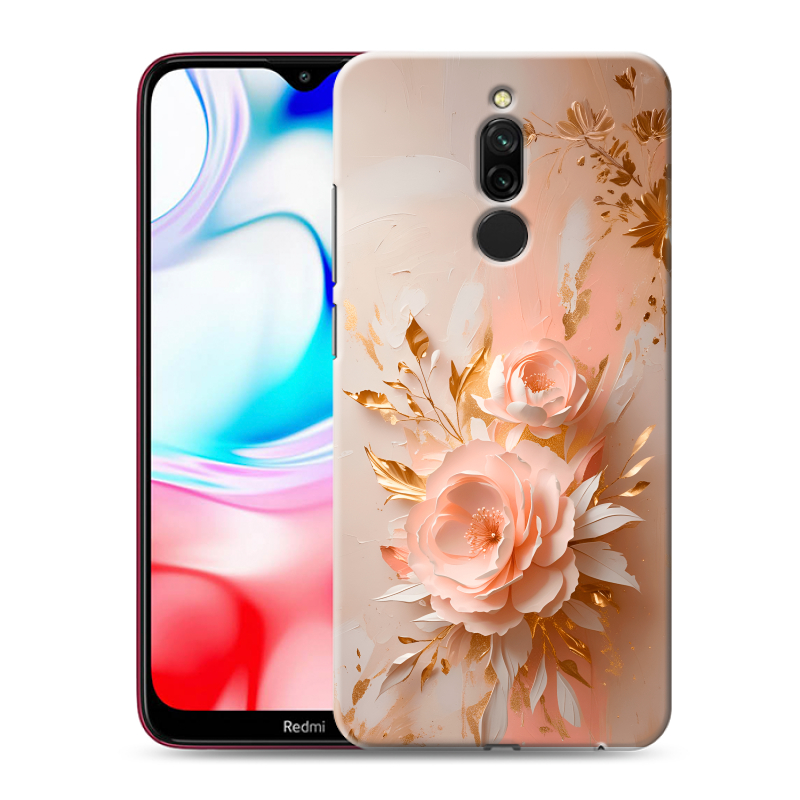 Силиконовый чехол на Xiaomi RedMi 8 с принтом женский Силиконовый чехол на Xiaomi RedMi 8 с принтом женский