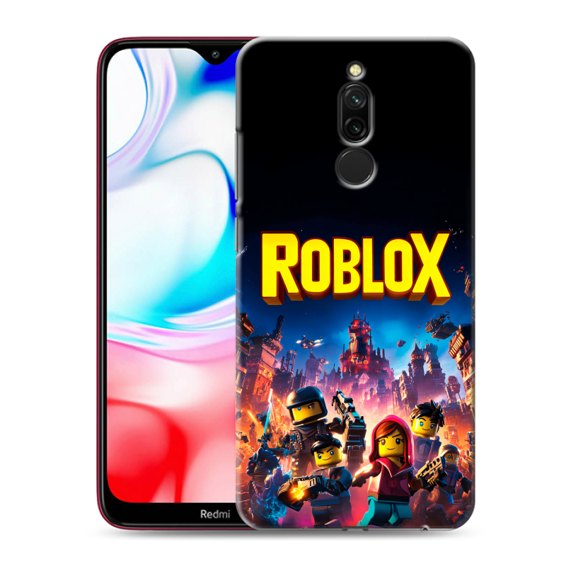 Силиконовый чехол на Xiaomi RedMi 8 с принтом Roblox Роблокс Силиконовый чехол на Xiaomi RedMi 8 с принтом Roblox Роблокс