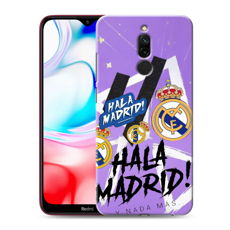 Силиконовый противоударный чехол на Xiaomi RedMi 8 с принтом Real Madrid Реал Мадрид Силиконовый противоударный чехол на Xiaomi RedMi 8 с принтом Real Madrid Реал Мадрид