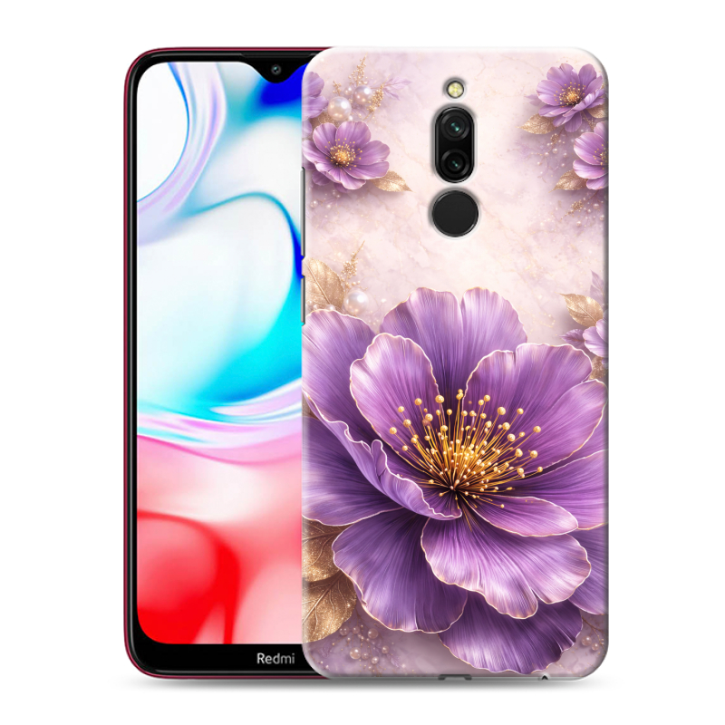 Силиконовый противоударный чехол на Xiaomi RedMi 8 с принтом женский Силиконовый противоударный чехол на Xiaomi RedMi 8 с принтом женский