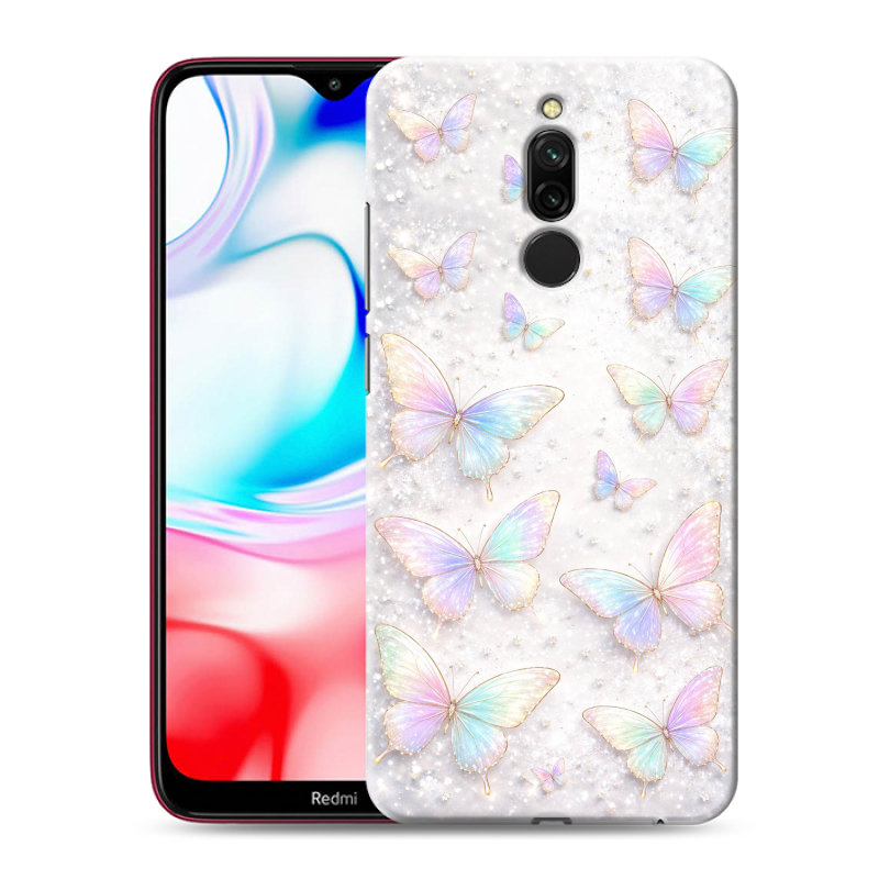 Силиконовый чехол на Xiaomi RedMi 8 с принтом женский Силиконовый чехол на Xiaomi RedMi 8 с принтом женский