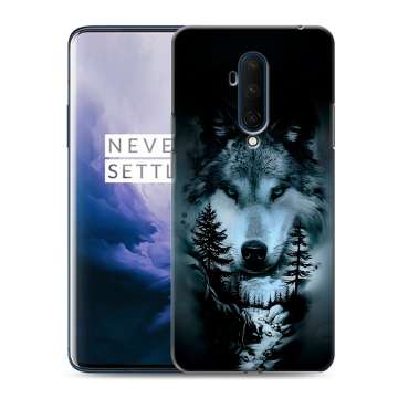 Силиконовый чехол на OnePlus 7T Pro с принтом Лесной волк