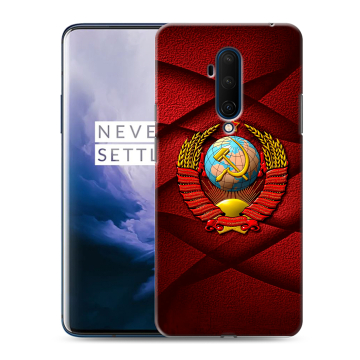 Силиконовый чехол на OnePlus 7T Pro с принтом Герб СССР