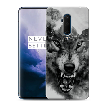Силиконовый чехол на OnePlus 7T Pro с принтом Волк