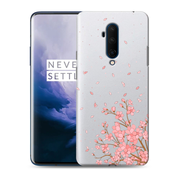 Силиконовый чехол на OnePlus 7T Pro с принтом Ветка сакуры