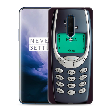 Силиконовый чехол на OnePlus 7T Pro с принтом Старый телефон