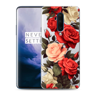 Силиконовый чехол на OnePlus 7T Pro с принтом Розы
