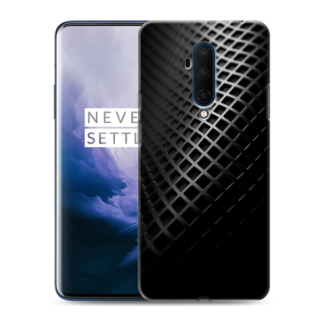 Силиконовый чехол на OnePlus 7T Pro с принтом Текстура металла Силиконовый чехол на OnePlus 7T Pro с принтом Текстура металла