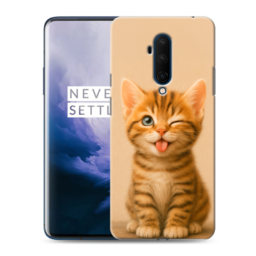 Силиконовый чехол на OnePlus 7T Pro с принтом котенок