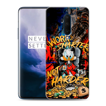 Силиконовый чехол на OnePlus 7T Pro с принтом Дональд Дак Деньги Силиконовый чехол на OnePlus 7T Pro с принтом Дональд Дак Деньги