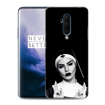 Силиконовый чехол на OnePlus 7T Pro с принтом монашка