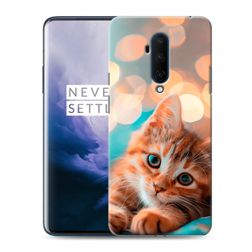 Силиконовый чехол на OnePlus 7T Pro с принтом котик