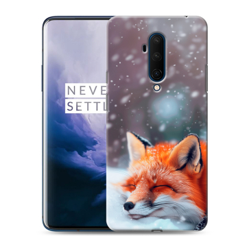 Силиконовый чехол на OnePlus 7T Pro с принтом лиса
