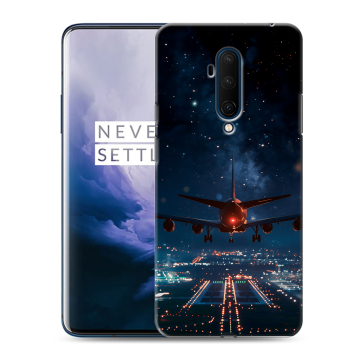 Силиконовый чехол на OnePlus 7T Pro с принтом самолет