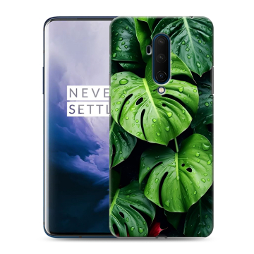 Силиконовый чехол на OnePlus 7T Pro с принтом Листья