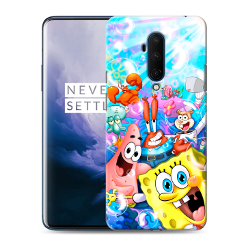 Силиконовый чехол на OnePlus 7T Pro с принтом спанчбоб спанч боб Силиконовый чехол на OnePlus 7T Pro с принтом спанчбоб спанч боб