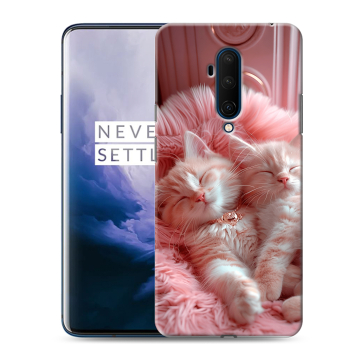 Силиконовый чехол на OnePlus 7T Pro с принтом котята котики