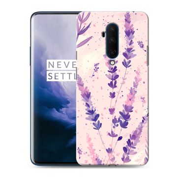 Силиконовый чехол на OnePlus 7T Pro с принтом цветы лаванда Силиконовый чехол на OnePlus 7T Pro с принтом цветы лаванда