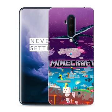 Силиконовый чехол на OnePlus 7T Pro с принтом Майнкрафт Minecraft