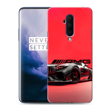 Силиконовый чехол на OnePlus 7T Pro с принтом Мерседес Mercedes AMG