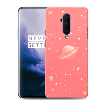 Силиконовый чехол на OnePlus 7T Pro с принтом Розовый космос