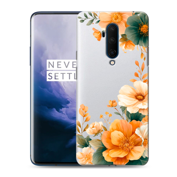 Силиконовый чехол на OnePlus 7T Pro с принтом Цветы принт