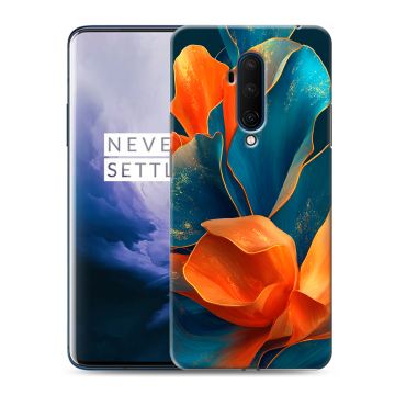 Силиконовый чехол на OnePlus 7T Pro с принтом Цветы