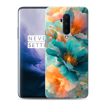 Силиконовый чехол на OnePlus 7T Pro с принтом Цветы
